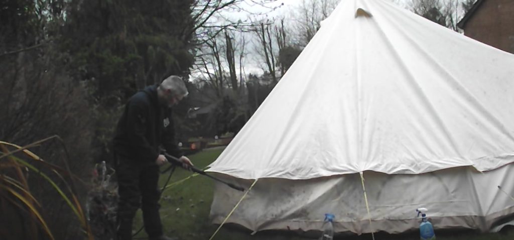 Removing Mildew From My Tent - Pressure Washer