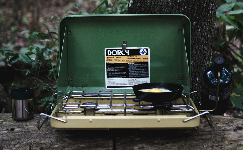 cooking options for glampsites - gas stove