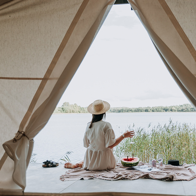 Bell tent poles - the a-frame