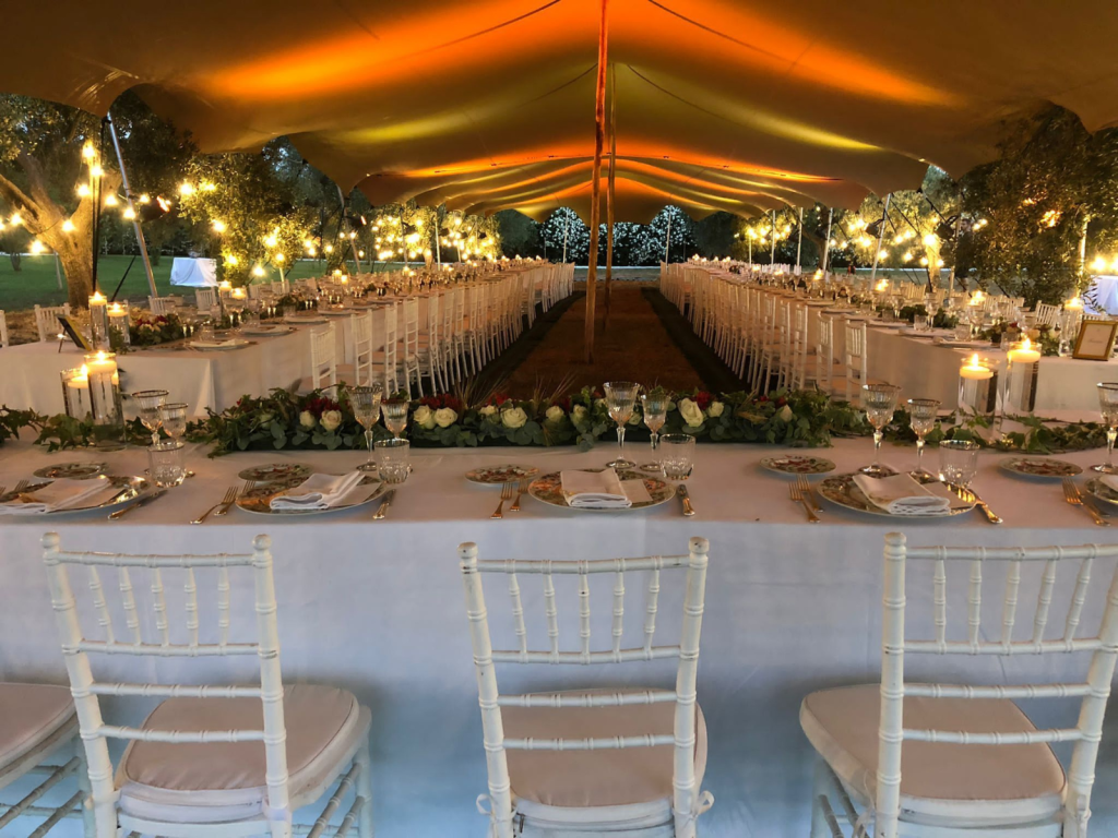 Bonga Stretch Tent as a  Commercial Space at a Wedding