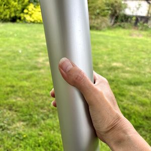 Aluminium pole - silver