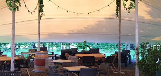 optimum size commercial stretch tent